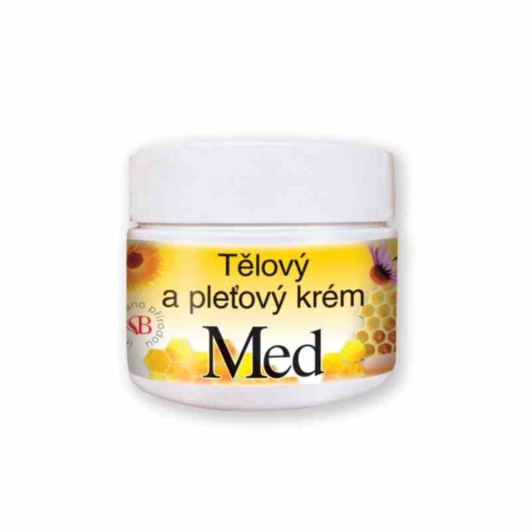 Tělový a pleťový krém Med + Q10
